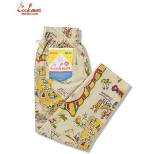 �N�b�N�}�� �V�F�t�p���c Chef Pants Souvenir Map California �X�[�x�j�A �}�b�v �J���t�H���j�A �I�t�z���C�g �n�} CA �A�����J �A�����J�� ���j�Z�b�N�X COOKMAN Cookman �j�����p ���[�N�p���c