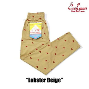 NbN} VFtpc Chef Pants Embroidery Lobster Beige GuC_[ uX^[ x[W Rbg  Gr CV  Y{ AJ AJ jZbNX COOKMAN Cookman jp [