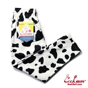 �N�b�N�}�� �V�F�t�p���c Chef Pants Cow White �J�E ���� �z���C�g �R�b�g�� �� ���� �A�����J �A�����J�� ���j�Z�b�N�X COOKMAN Cookman �A�j�}���� �j�����p ���[�N�p���c