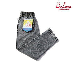 �N�b�N�}�� �V�F�t�p���c Chef Pants Snow Washed Denim Black �X�m�[ �E�H�b�V�� �f�j�� �u���b�N �R�b�g�� �� �A�����J �A�����J�� ���j�Z�b�N�X COOKMAN Cookman �j�����p ���[�N�p���c