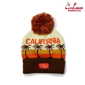 クックマン ビーニー Beanie California カリフォルニア アメリカ アメリカン COOKMAN Cookman ポンポン ボンボン ニット ニット帽 帽子 椰子の木 ヤシ かわいい 【ネコポス】