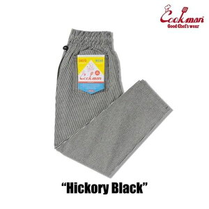 �N�b�N�}�� �V�F�t�p���c Chef Pants Hickory Black �q�b�R���[ �u���b�N �X�g���C�v �A�����J COOKMAN Cookman �A�����J�� ���j�Z�b�N�X �j�����p ���[�N�p���c