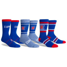 PKWY 3-Pack Thunder Crew Socks STANCE LA クリッパーズ Los Angeles Clippers NBA バスケットボール ロサンゼルス CA スタンス ソックス 靴下 3色セット ブルー 青 アメリカ おしゃれ スケーター スケボー アメリカン［並行輸入品］