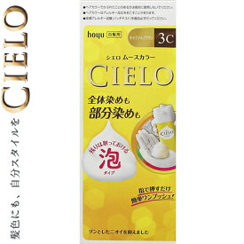 シエロ ムースカラー 3C キャラメルブラウン 50g+50g ＊医薬部外品 ホーユー CIERO ヘアカラー 白髪染め 白髪隠し