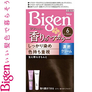 �r�Q�� ����̃w�A�J���[ �N���[�� 6- �_�[�N�u���E�� 40g+40g ����򕔊O�i �z�[���[ Bigen �w�A�J���[ �������� �����B��