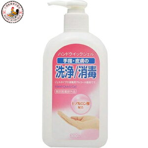 ハンドクイックジェル 300mL *医薬部外品 小堺製薬/手指・皮膚の洗浄・消毒/ジェルタイプの消毒用アルコール製剤/除菌 殺菌消毒 ウイルス 花粉 感染対策 エタノール アルコール