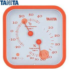 タニタ 温湿度計 TT-557-OR オレンジ 1個 ＊タニタ 温度計 湿度計