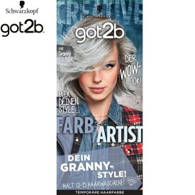got2b カラークリーム グラニーシルバー 47g+15mL×2 ＊シュワルツコフ ヘンケル/欧米生まれ/カラーコスメブランド/ハイトーン/派手髪/インナーカラー/ビビッドカラー/ほんのりカラー/初心者でも髪の傷み気にせずセルフで髪色楽しめる