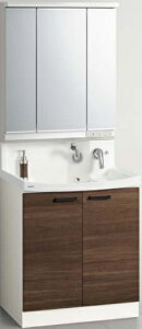 クリナップ ファンシオ 洗面ドレッサー 【M-753NFNE+BNFH75TNTCWC3LBI】 幅75cm 洗面化粧台開きタイプ 3面鏡 LED 選べる扉カラー メーカー直送便にてのお届けです ※北海道・沖縄・別途送料かかりま