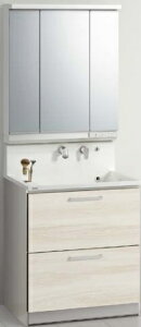 クリナップ S 洗面ドレッサー 【M-753SRNE+BSRH75FWSSWE3MSI】 ミラーキャビネット 3面鏡/LED 洗面化粧台オールスライドタイプ 間口75cm メーカー直送便にてお届けです ※北海道・沖縄・別途送料か