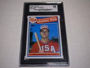 1985 TOPPS #401 Mark McGwire Rookie cardSGC98 GEM@ؖt