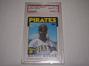 1986 TOPPS TRADED # 11T BARRY BONDSROOKIE PSA10 GEM MT ؖt
