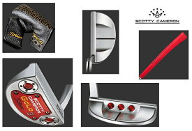 ★Titleist.JAPAN！★2014 New スコッティーキャメロンCAMERON　スタジオセレクトGoLo 3（ゴーロー 3）シルバーミスト Pistolero Red グリップ(赤)33in 20gx2 未使用保管品