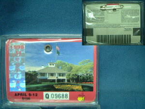1998�@MASTERS TOURNAMENT �i�}�X�^�[�Y�g�[�i�����g�j�@����o�b�W