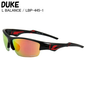 DUKE デューク LBP-445-1 L-BALANCE RED エルバランス 偏光レンズ スポーツサングラス ランニング ジョギング サングラス ST