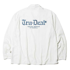【RADIALL】ラディアル【True Deal- OPEN COLLARED SHIRT L/S】SNOW WHITE(Lsize)【長袖シャツ】オープンカラーシャツ【送料無料】