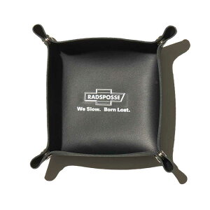 �yRADIALL�z���f�B�A���yLaidback FOLDING TRAY / SQUARE�zBLACK�y�g���[�zCOW LEATHER�y�v�z