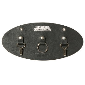 【RADIALL】ラディアル【Low-Low WALL KEY HOLDER】BLACK【マグネット付きの壁取り付け型のキーホルダー】 LEATHER【革】