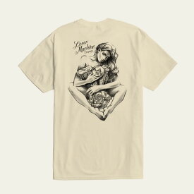 【LOSER MACHINE】 ルーザーマシーン【TWO LOVES STOCK T-SHIRT】CREAM Tシャツ【ネコポス対応可】
