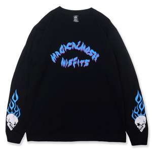 �yMAGICAL MOSH MISFITS�z�}�W�J�����b�V���~�X�t�B�b�c�yMxMxM FIRE LONG TEE�zBLUE�yMxMxM�z�}���~�yM2080�z����T�y�l�R�|�X�Ή��z