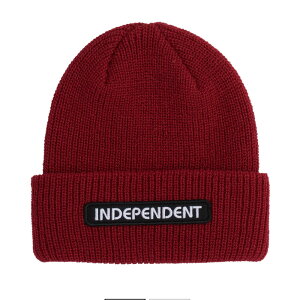 �yIndependent�z�C���f�B�y���f���g�yB/C Groundwork Independent Beanie�zRed�ySKATEBOARD�z�X�P�{�[�y�X�q�z�r�[�j�[�y�j�b�g�X�z�l�R�|�X�Ή���