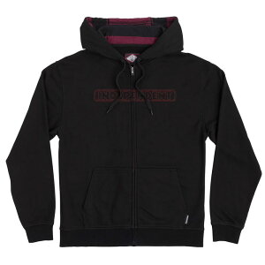 �yINDEPENDENT�z�C���f�B�y���f���g�yBar Stitch Mens Independent Zip Hoodie�zBlack�y�X�P�{�[�z�W�b�v�t�[�h�p�[�J�ySKATEBOARD�z��������