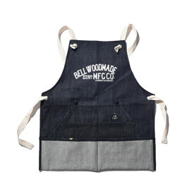 【BELLWOODMADE MFG CO.】ベルウッドメイド【ENGINEER'S WORK APRON 】DENIM【エプロン】SIZE:ONE SIZE (縦67cm,横60cm)【デニム】