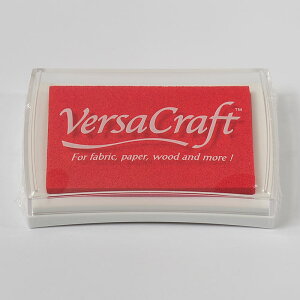 スタンプインクパッド【ツキネコ バーサクラフト】【ポピーレッド】【スタンプインク】【かわいいスタンプ】【オリジナルスタンプ】【布用インク】