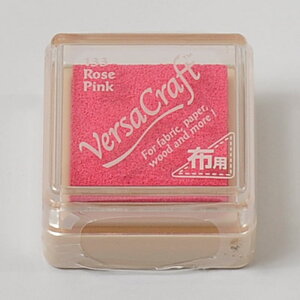 -バーサクラフト-布用スタンプインクパッド【ツキネコ バーサクラフト】【ローズピンク】【ツキネコ バーサクラフト】【スタンプインク】【かわいいスタンプ】【オリジナルスタンプ