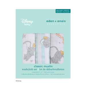 【エッセンシャルズ】【Disney baby】【日本正規品】aden+anais ウォッシュクロス 3枚セットエイデンアンドアネイハンドタオル ディズニーベビー モスリン ガーゼタオル 綿 コットン 赤ちゃん 沐
