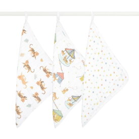 【2026年うま年予約】【楽天ランキング1位】【干支】日本正規品 エイデンアンドアネイ モスリン ハンドタオル ウォッシュクロス 3枚セット ガーゼタオル イヤーオブザホース 馬 巳年 へび Year of the horse 綿 コットン 沐浴 お手拭きタオル ループ付き ベビー aden