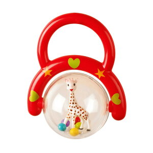 【日本正規品】キリンのソフィー ハンドラトル(レッド) ガラガラ ファーストトイ きりん Sophie la girafe 知育玩具 おもちゃ 男の子 女の子 ギフト プレゼント 誕生日 赤ちゃん 知育 ベビー 3ヶ