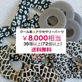 【8,000円相当】 福袋 HAPPY BAG//クール系 2025 数量限定 アクセサリーパーツ ハンドメイドパーツ パーツ アクセサリー ハンドメイド クール 1ペア保証 36種類以上 72個 H-02