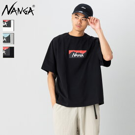 ナンガ NANGA ECO HYBRID BOX LOGO LOOSE FIT TEE エコハイブリッドボックスロゴルーズフィットティー メンズ レディース ユニセックス 春 夏 カジュアル 半袖 シャツ Tシャツ N0003643 N0003644 N0003645