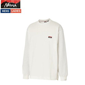 ナンガ NANGA ECO HYBRID BOX LOGO EMBROIDERY L/S TEE エコハイブリッド ボックスロゴ エンブロイダリー ロングスリーブTシャツ メンズ レディース ユニセックス カジュアル シャツ 長袖 Tシャツ 刺繍 N0000221