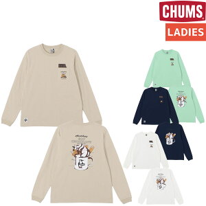 �`�����X CHUMS Hot Chocolate Pocket Brushed L/S T-Shirt �z�b�g�`���R���[�g �|�P�b�g �u���b�V���h �����O�X���[�u T�V���c ���f�B�[�X �J�W���A�� �A�E�g�h�A �g�b�v�X ���� ����T �N���[�l�b�N �v��