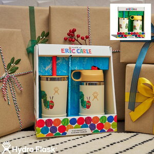 �n�C�h���t���X�N Hydro Flask ERIC CARLE KIDS 12oz TUMBLER&BOTTLE SET �L�b�Y �^���u���[ �{�g�� �Z�b�g �͂�؂������ނ� �q�� �ۗ� �ۉ� ���N ���� �X�g���[ �s�N�j�b�N �A�E�g�h�A �L�����v ���� �^��