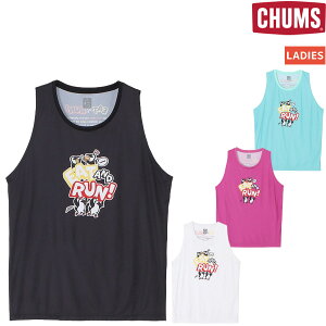 �`�����X CHUMS Running EAT and RUN Sleeveless Shirt �����j���O �C�[�g&���� �X���[�u���X �V���c ���f�B�[�X �X�|�[�c �g���[�j���O �m�[�X���[�u �X���[�u���X CH11-2773