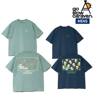 �S�[�X���[�L�����o�� go slow caravan USA/C �X�N�G�ALOGO�o�b�N�v�����g�������TEE �����Y �J�W���A�� ���� �V���c �^�E�����[�X 361915B