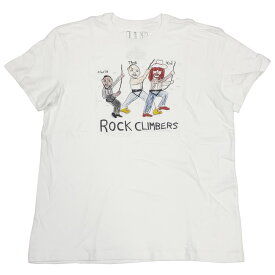 U.P. Unfortunate PortraitS/S Men’s Mサイズ TEE“Rockclimbers” ホワイト[ アンフォーチュネート・ポートレート アート T グラフィック プリント 半袖Tシャツ]
