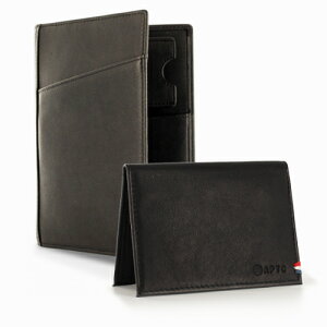 APTO PARIS"PACK-Nomade Wallet+Card Holder"　BLACK黒　ノマドウォレットとコインホルダーのセット[イタリアンレザー　ノマドウォレット　トラベルウォレット　パスポートケース]