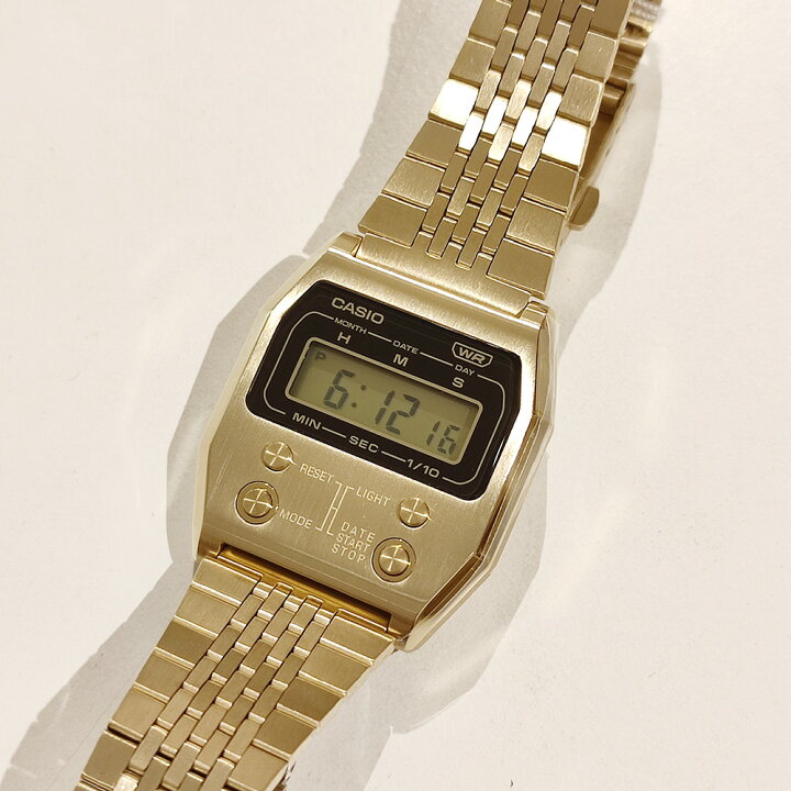 楽天市場】カシオ CASIO PREMIUM A1100G-5JF 52QS-14B 復刻 デジタル 