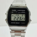 CASIO CLASSIC "Standard"A158WEA-1JF シルバー/ブラック [カシオ スタンダード デジタル]【父の日】 【ギフト】 【贈り物】【チープカシオ】