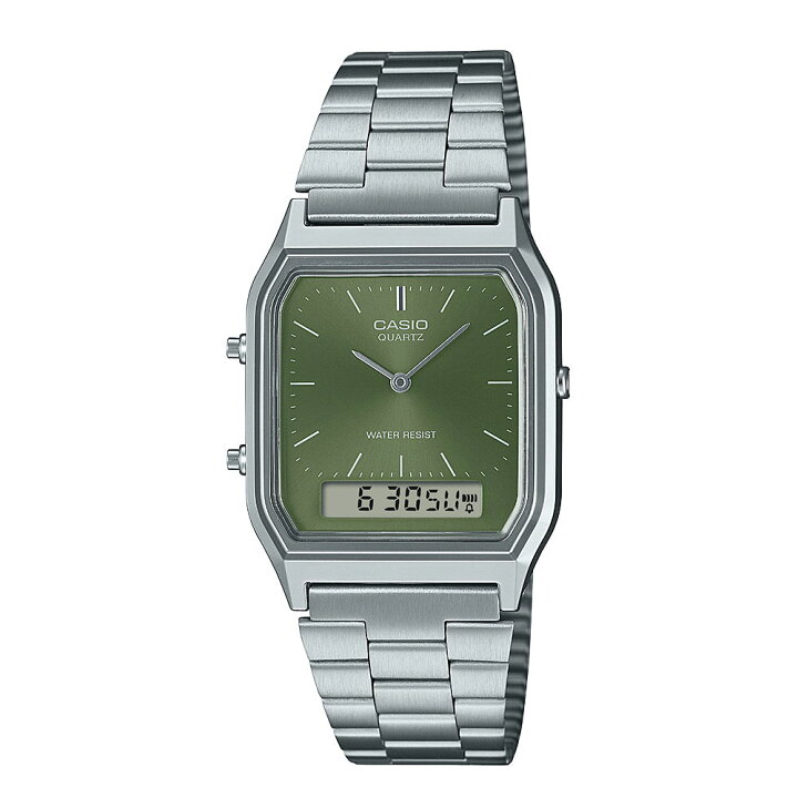 楽天市場】カシオ クラシック CASIO CLASSIC AQ-230A-3AMQYJF グリーン 