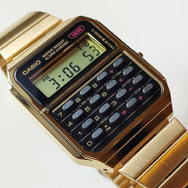 CASIO　STANDARD　CA-500WEG-1AJF ゴールドカシオスタンダード デジタル 腕時計 電卓デザイン