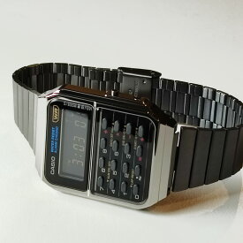 CASIO　STANDARD　CA-500WEGG-1BJF ガンメタルカシオスタンダード デジタル 腕時計 電卓デザイン