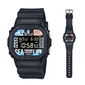 カシオCASIO G-SHOCK DW-5600RF24-1JR 日本製FISHERMAN JAPAN 10周年 大漁旗デザインデザイナー古平正義