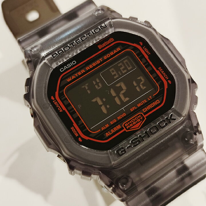 楽天市場】CASIO “G-SHOCK” DW-B5600G-1JF ブラックスケルトン 