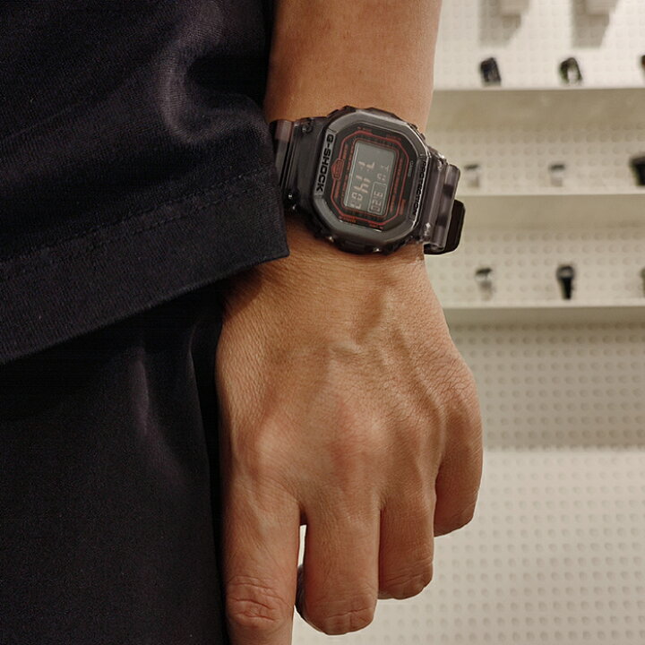 楽天市場】CASIO “G-SHOCK” DW-B5600G-1JF ブラックスケルトン 