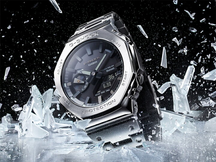 楽天市場】CASIO “G-SHOCK” GM-B2100D-1AJF シルバー ジーショック 